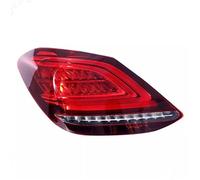 Car Tail Light Assembly For Benz C-Class W205 15-18 Reverse Lights, Brake Lights, Turn Signals，tail Lamp Traffic Turn Signal Taillight Assembly(Pair of red,European version)