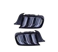 Car Tail Light For Ford For Mustang 2015-2020 1 Pair LED Tail Light Assembly Tail Lights With LED Dynamic Turning Rear Taillights(Black white,Red Turning)