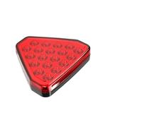 Car Tail Light Universal 19LED Brake Signal Light F1 Triangle Style Sport Car Rear Third Lights 12V For JDM For BBA Rear Lamp(Red)