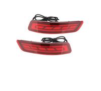 Car Tail Lights 2Pcs Rear Bumper Tail Lamp Red Driving Braking Turn for Signal Light for Toyota for Corolla for Altis 2014-2018