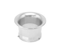 Car Tail lights 50mm Motorcycle Modified Carburetor Air Filter Cup For PWK24/26/28/30 PE For CVK28/30 Wind Cup Horn Cup Trailer Lights(Silver)