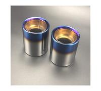 Car Tail Muffler 2pcs Car Exhaust Tip For Mini For Cooper R55 R56 R57 R58 R59 R60 R61 F54 F55 F56 F57 F60 Muffler Pipe Cover(Blue 2pc)