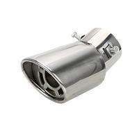 Car Tail Muffler Car Exhaust Tip Auto Muffler Pipe Cover For Vw For Tiguan For Passat B7 For Cc 2pcs(Silver 1pcs)