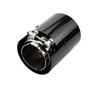 Car Tail Muffler Car Exhaust Tip Pipe Straight For Bmw For M2 For M3 For M4 For M5 Length 125mm Modified Single Outlet Tail Throat(Diameter 70mm)