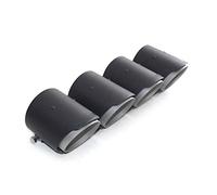 Car Tail Muffler Car Exhaut Tips For BMW F87 For M2 F80 For M3 F82 F83 For M4 Exhaust Pipe Muffler Nozzle System 70mm Inlet 4 Pcs(4 pcs Glossy Gray)