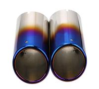 Car Tail Muffler For A4 B8 A3 A1 Q5 Car Exhaust Tip Muffler Pipe Cover 2pcs(Blue)