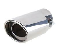 Car Tail Pipe 60mm Universal Car Exhaust Muffler Tip Round Stainless Steel Car Tail Rear Chrome Exhaust Pipe Tail Muffler Tip Pipe(5)
