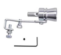 Car Tail Pipe Vehicle Device Exhaust Pipe Car Turbmuffler Universal Sound Simulator Turbo Whistle S/M/L/Xl Tail Throat(Silver S)