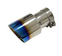 Car Tail Throat Tail Pipe Exhaust Nozzle Blue Plated Stainless Steel Large Diameter 101mm 114mm Car Muffler System Open Tail 1 Piece(54mm-101mm)