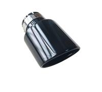 Car Tail Throat Tail Pipe Oval Stainless Steel Exhaust Tip Nozzle Tail Throat Universal Car Modified Muffler Pipe 1Piece(ID 70MM-OD 105MM)
