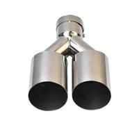 Car Tail Throat Tail Pipe Universal 304 stainless steel Car import double cylinder rear exhaust tailpipe muffler export automobile