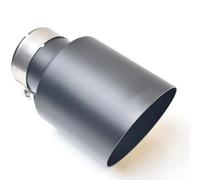 Car Tail Throat Tail Pipe Universal Car Accessories Muffler Stainless Steel Matte Black Tip Cut End Pipe(76-101)