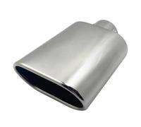 Car Tail Throat Tail Pipe Universal Square Car Exhaust Muffler Tips Adjustable Inlet 1.5 To 2.25 Inch pipes outlet Stainless Steel Tailpipe