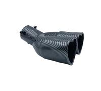 Car Tail Throat Tail Pipe Universal Twin Exhaust Tip Heart Shape Tail Throat Exterior Modify Accessories Thicken Stainless Muffler Double Pipe