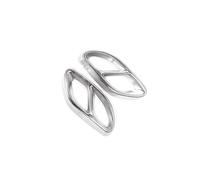 Car Tail Throat Trim Frame Cover For Mercedes For Benz A B C E Class W176 W246 W205 W213 GLC GLE GLS 2016 15-19 Stainless Steel(Silver)