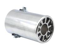 car tail throat Universal Stainless Steel for Turbo Sound Exhaust Muffler for Pipe Car Modified Motorbike tailpipe for Sounder Auto Tail Whistle(Silver)