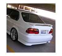 Car Tail Wing For Civic 1996-2000 Rear Trunk Spoiler Wing W/Brake Light Lamp 1997 1998 1999 Spoiler Rear(Gloss Black)