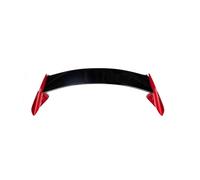 Car Tail Wing For CIVIC Hatchback Spoiler 2017 2018 ABS Plastic Unpainted Primer Color Rear Trunk Boot Wing Lip Spoiler Car Accessories Rear Bumper Diffuser(Black and red)