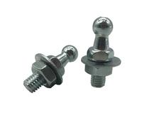Car Tailgate Gas Struts 2x 10mm M8 M6 Universal Boot Bonnet Gas Strut End Fitting Connector Ball Screw Bolt Pin With Gasket Nut For Spring Lift Supports(M8)