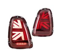 Car Tailights For BMW For Mini For Cooper R56 R57 R58 R59 2007-2013 2PCS Full LED Tail Lights Brake Reverse Tun Signal Lamps Rear Brake Light(2PCS Red)