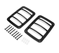 Car Taillight Cover Rear Tail Light Lamp Protector for JK 07-17 (Black)