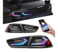 Car taillights 2PC Car Rear Tail Lamp For Lancer EX 2008-2021 RGB Brake For Reverse Sequential Turn For Signal Lamps Taillights Assembly