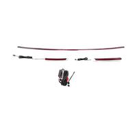 Car Taillights For A6 A6L 2019 2020 2021 Dynamic Through Flow Tail Light LED Streamer Lamp Brake Turn Signal Rear Light(Red)