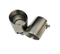 Car tailpipe 1pcs Exhaust nozzle Matte stainless steel length 120mm large diameter 101mm 114mm Open car muffler AK Car muffler interior(77mm-101mm)