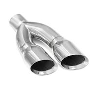 Car Tailpipe 1PCS Exhaust Pipe 101mm Double Outlet Car Muffler System Tip Universal For Nozzle