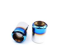 Car tailpipe 2Pcs For Land For Rover For Evoque Car Exhaust Pipe Tail Throat Muffler Silencer Car Exhaust Pipe(For jaguar f pace1)