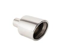 Car tailpipe 54mm 63mm Inlet Car Exhaust Muffler Pipe Stainless Steel Bevel Brunt Auto Rear Tail Throat Car Exhaust Pipe(S 54-102mm)