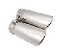 Car Tailpipe Accessories 2Pcs Car Exhaust Muffler Tip Stainless Steel for Pipe for Mercedes for Benz C180 Rear Tail Throat Liner Accessories