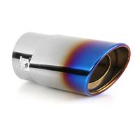 Car Tailpipe Accessories 76/63/58mm Universal Car Exhaust Tip Outlet Stainless Steel tailpipe for Nozzle for Toyota Muffler Tail Accessories(63mm Single Tip)