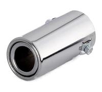 Car Tailpipe Accessories Car Auto Vehicle for Chrome Exhaust for Pipe Tip Muffler Steel Stainless Trim Tail Tube(Flat)