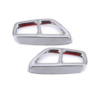 Car Tailpipe Accessories Car Rear Dual Exhaust Muffler for Pipe Cover Trims Chromium Styling Exterior Part for BMW 5 Series G30 G31 2017 2018(2)