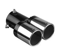 Car Tailpipe Accessories Dual Outlet Car Exhaust Tip Stainless Steel Auto Muffler Silencer Universal Tail Rear for Chrome Round Tailpipe(Dual Outlet)