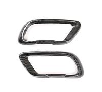 Car Tailpipe Accessories For BMW X5 G05 X6 G06 X7 G07 2019-2021 M for Sports 2pcs Car Stainless Steel Tail Muffler Exhaust for Pipe Output Cover Parts Trim(Carbon Texture)