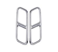 Car Tailpipe Accessories For Mercedes for BENZ S Class W221 W222 C217 2010-2017 1Pair Silver Stainless Steel Rear Dual tailpipe Sticks Covers