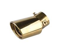 Car Tailpipe Accessories LAICY for Honda for CRV Car Tailpipe Tip Rear Tail Throat Muffler Black 1.5-2.1" Stainless Steel Universal for Pipe