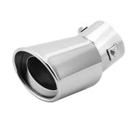 Car Tailpipe Accessories LAICY for Honda for CRV HRV for Ford for Focus 2" Stainless Steel Rear tailpipe Tail Muffler Tip Black Universal Car(Chrome)