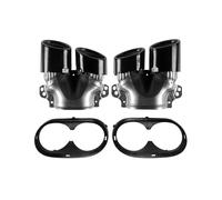 Car Tailpipe Accessories Rear Bumper for Turbo Muffler Exhaust Tips for Pipe Exits for Mercedes for Benz W177 A35 C118 CLA35 X247 GLB35 A45S for AMG Refitting 2020(Black)
