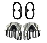 Car Tailpipe Accessories W177 C118 Rear Bumper for Turbo Muffler Exhaust Tips for Mercedes for Benz CLA35 X247 GLB35 A45S for AMG A35 2020-2022