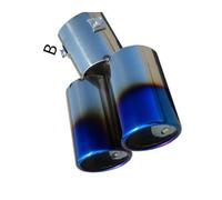 Car tailpipe Car decoration Muffler tail throat exhaust pipe modeling for Tiguan(Orange)