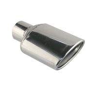 Car tailpipe Car exhaust pipe tips 57mm inlet Stainless Steel Muffler tail pipe tips Rolled outlet 125 * 75mm Decoration Bevel End(DJ3027-AG)