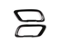 Car Tailpipe Muffler Cover 2pcs Car Rear Exhaust Muffler Pipe Cover Trim Tail Throat Frame Tips Compatible With X6 G06 2019 2020 2021 2022 2023 2024 2025(Style B)