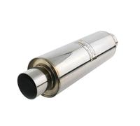 Car tailpipe Universal Exhaust Resonator Stainless Steel 2 inch 2.5 inch Low flow low voice muffler pipe Car tailpipe(ZL401b-JS)