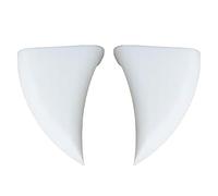 Car Teeth Halloween | 2X Car Teeth Vampire Fangs | Halloween Car Fangs, Vampire Teeth Car Decor, White Devil Horns for Car, Truck or SUV