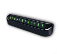 Car Temporary Parking Card 13x3.5x2.5cm ABS Privacy Switch Number | Black and white options PC+ABS ensures durability Easy number customization drawer design