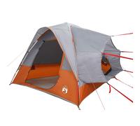 vidaXL Car Tent 4-Person Car Tailgate Shade Tent Grey and Orange Waterproof