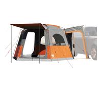 Car Tent 4P Grey/Orange 410x357x222cm 185T Polyester PU Coating Waterproof EPort